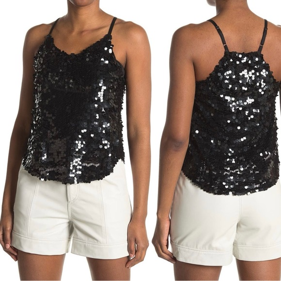 WALTER BAKER Haley Sequin Cami Top NWT - Picture 2 of 4